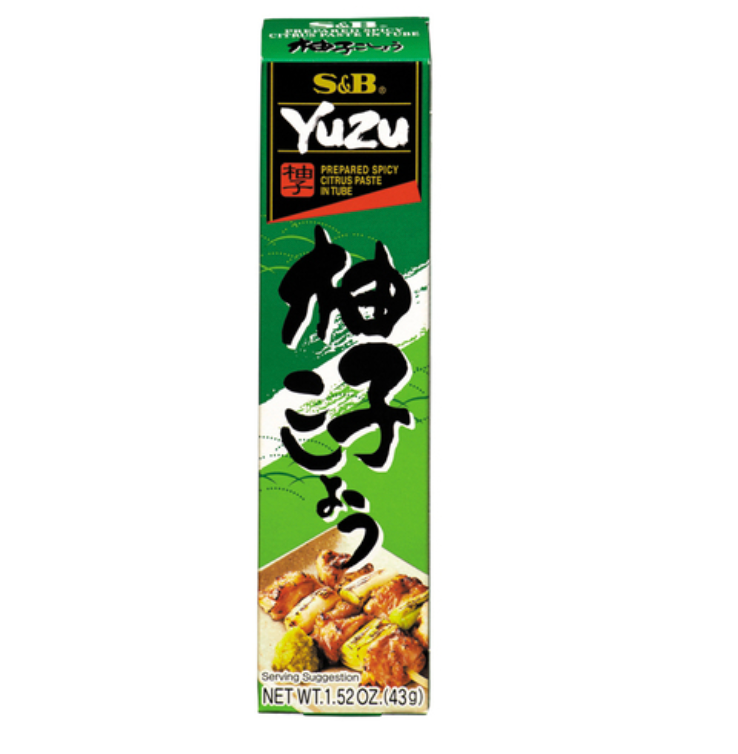 S&B 柚子胡椒酱 辣味 43g | S&B Spicy Citrus Yuzu Paste in Tube 43g