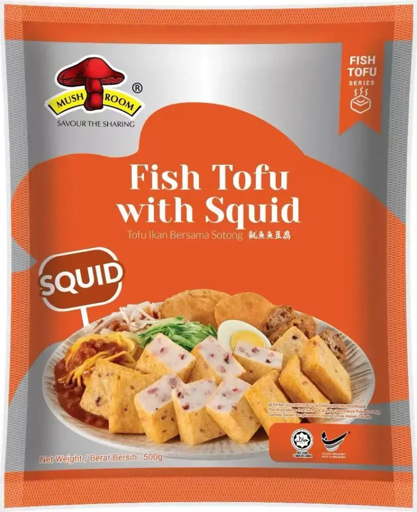 香菇牌 鱿鱼鱼豆腐 500g | Mushroom Fish Tofu with Squid 500g
