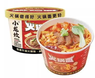 XLK Instant Hot Pot Nuudelit Mausteinen Naudanrasva Maku 140 g | 小龙坎 火锅面 麻辣牛油火锅味 140g