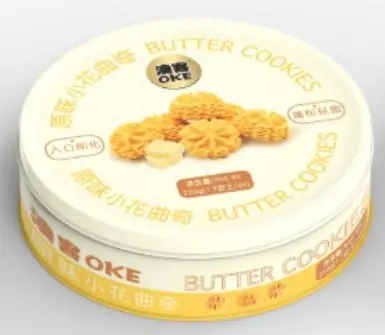 OKE Alkuperäiset keksit 220g | 澳客原味小花曲奇 220g