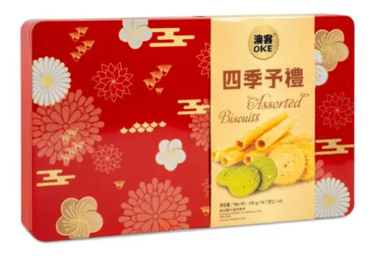 OKE Keksivalikoima 416g | 澳客四季予礼 酥点礼盒 416g