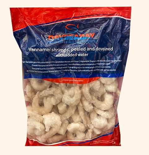 Dayseaday 71/90 Vannamei Shrimps Raw & Peeled 750g | Dayseaday 71/90 PD 白虾虾仁 750g