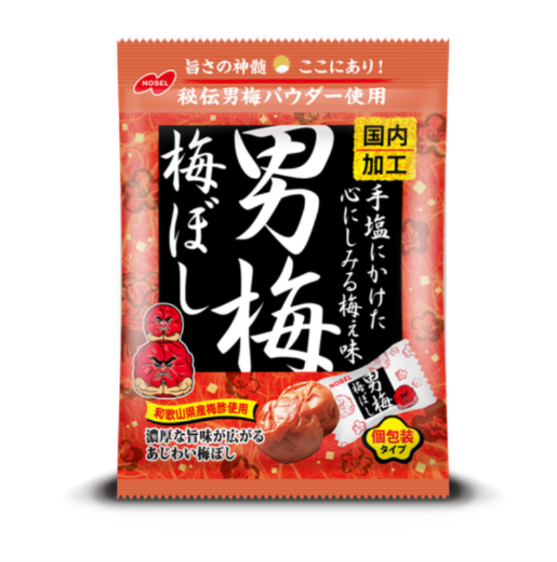 JP NOBEL Dried Japanese Ume Plum Snack 52g | 日本 NOBEL 梅子干 52g