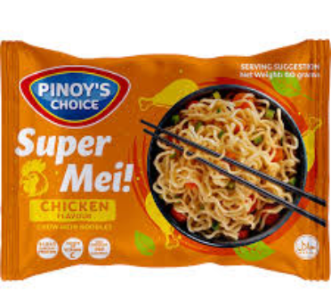 Pinoy's Choice Super Mei! Chow Mein Noodles Chicken Flavor 60g | Pinoy's Choice Super Mei!  炒面 鸡肉味 60g