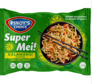Pinoy's Choice Super Mei! Chow Mein Noodles Kalamansi Flavor 60g | Pinoy's Choice Super Mei!  炒面 青柠味 60g