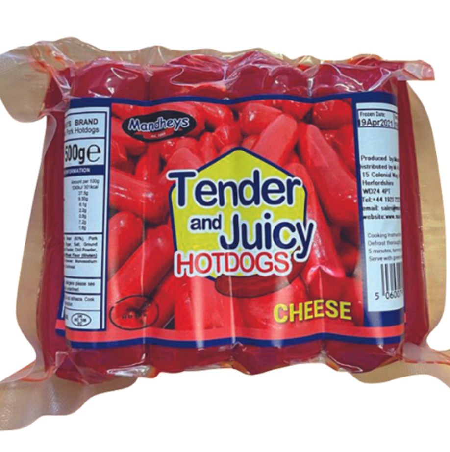 Mandhey's pakaste juustohotdog 500 g丨Mandhey’s 芝士热狗 500g
