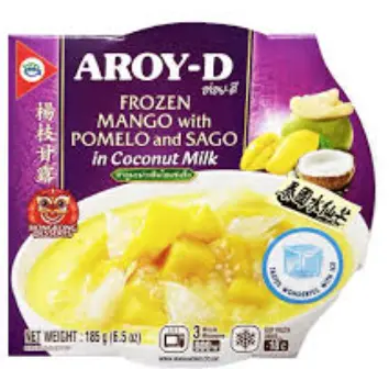 Aroy-D pakaste jälkiruoka mango-pomelo-sago 185 g | AROY-D 甜点 杨枝甘露 185g
