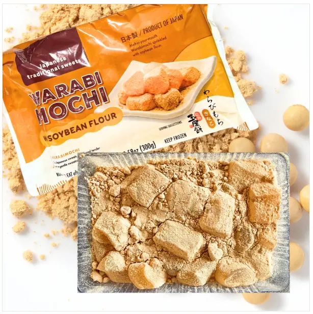 Yano Foods pakaste warabimochi kinako-soijapapumakuinen 300g | Yano Foods 日式蕨饼 黄豆粉味 300g
