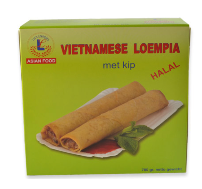 LUC'S LOEMPIA Vietnamilaiset Kanakevätkääryleet Halal 780 g | LUC'S LOEMPIA 越南鸡肉春卷 清真 780g
