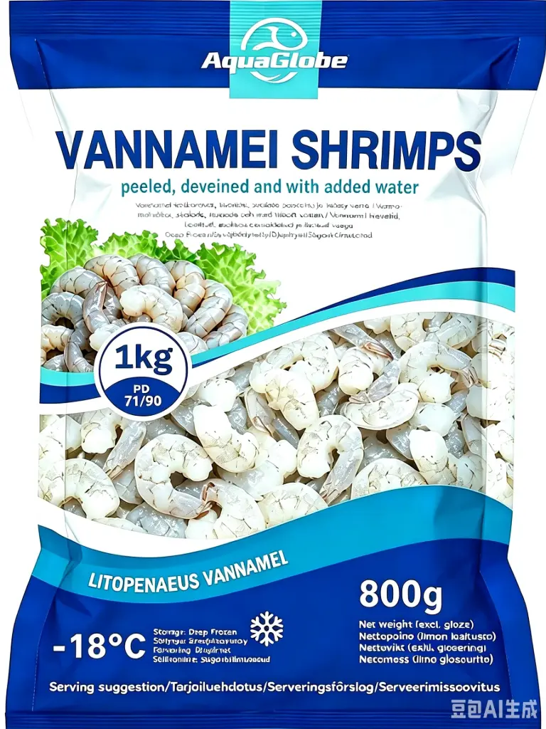 AquaGlobe Vannamei Katkaravut PD 71/90 800 g | AquaGlobe 白虾 虾仁 71/90 800g