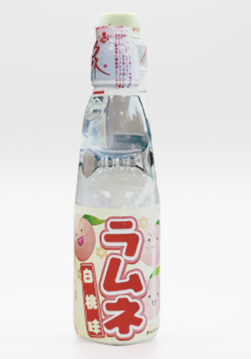 日本弹珠饮料(白桃味)200ml | Ramune White Peach drinks 200ml 
