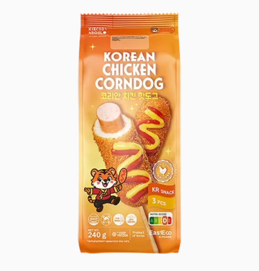RENGI STREETFOOD Korean Chicken Corndog 200g | RENGI STREETFOOD 韩式鸡肉芝士热狗棒 200g