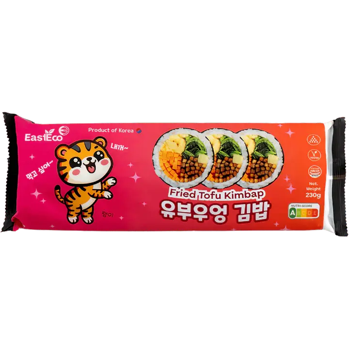 RENGI STREETFOOD Korealainen Kimbap, Paistetun Tofun Maku 230 g | RENGI STREETFOOD 韩式紫菜包饭 油豆腐味 230g