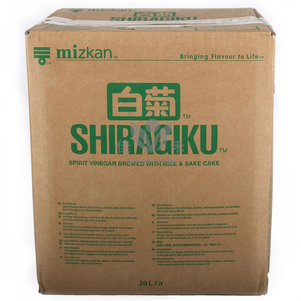 Mizkan Shiragiku Rice Sushi Vinegar 20L | 白菊 寿司米醋 20L (copy)