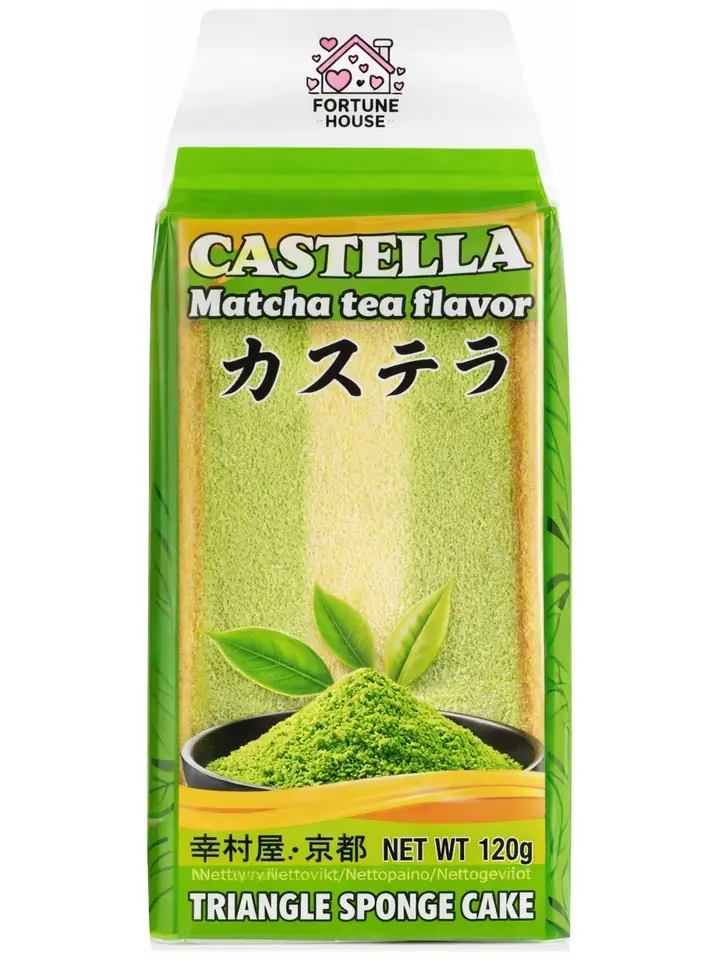 Kolmionmuotoinen Höyrykakku, Matcha Maku 120 g | 三角蒸蛋糕 抹茶味 120g
