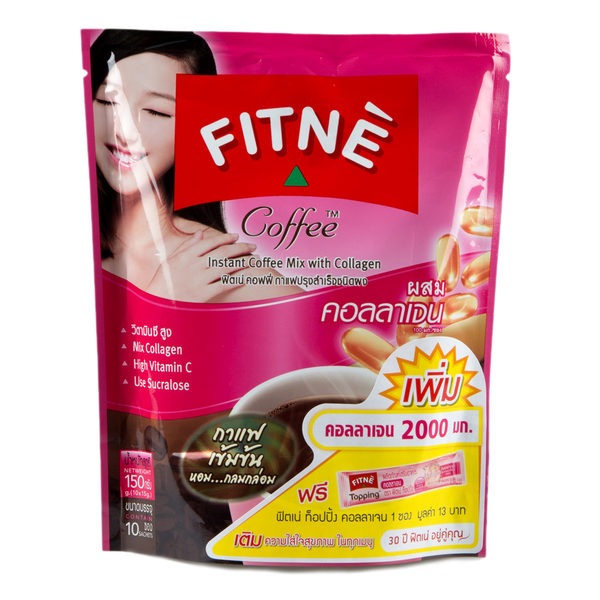 泰国 三合一 咖啡 胶原蛋白&维生素C 150g | TH Fitne Diet Coffee 3 in 1 with Collagen & Vitamine C 150g