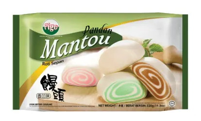 FIGO Pandan-makuinen Mantou 320 g | FIGO 馒头 香兰味 320g