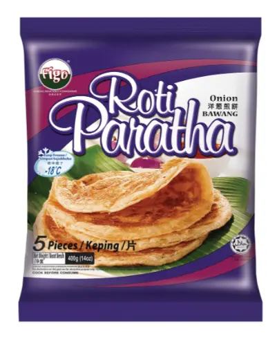 FIGO Pakastettu Roti Paratha, Sipulin Maku 400 g | FIGO 冷冻 印度飞饼 洋葱味 400g