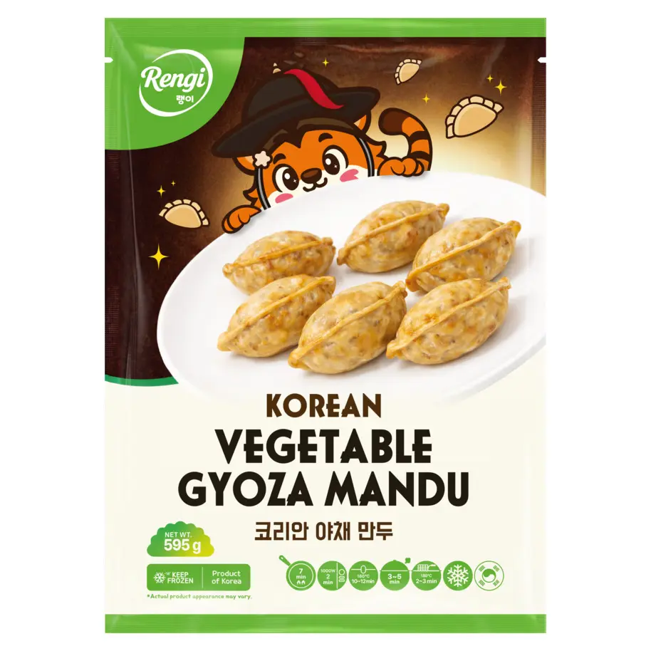 RENGI STREETFOOD 韩式饺子 蔬菜味 595g | RENGI STREETFOOD Mandu Gyoza Vegetable Flavor 595g
