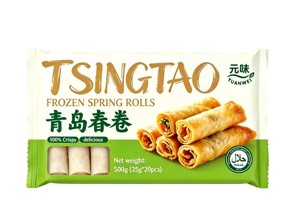 青岛 大春卷 10kg(圆) / 箱 | Spring Roll Round BIG 25ｇ*20*20bags / CTN