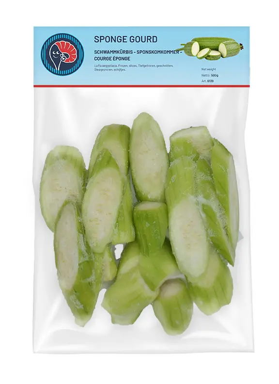 Mooijer Frozen Sponge Gourd Slice 500g | Mooijer 冰冻 丝瓜片 500g