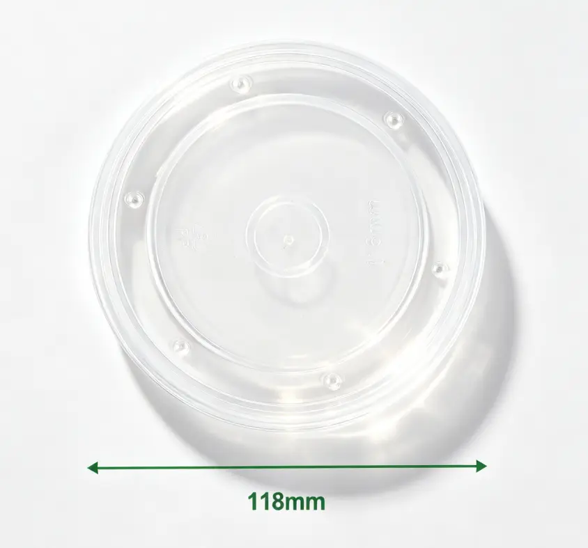 1000ml Kraft Paper Soup Container PP Lid (116mm) | 1000ml 牛皮纸汤桶 PP 盖（ 116mm）