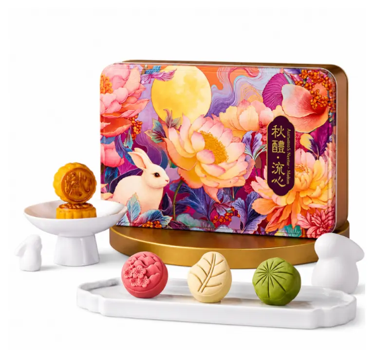 元朗 秋醴·流心月饼礼盒 400g | EULONG Mooncake Gift Box Lava 400g
