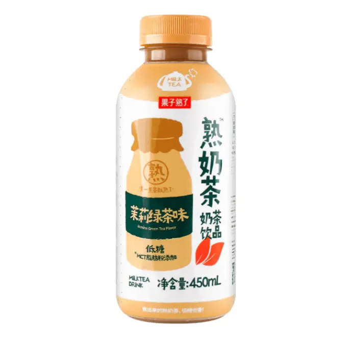 GZSL Maitotee Jasmiinivihreän teen makuinen 450ml | 果子熟了 熟奶茶 茉莉绿茶味 450ml