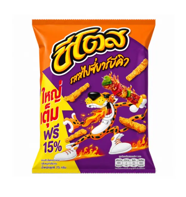 Cheetos Corn Cob Tulisen grillimausteen makuinen 66 g | 奇多 玉米棒 辣烧烤味 66g