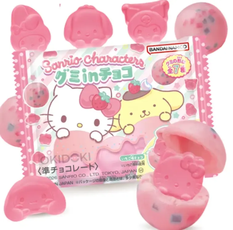 Bandai Sanrio 巧克力夹心软糖 22g | Bandai Sanrio Character Gummy In Chocolate 22g