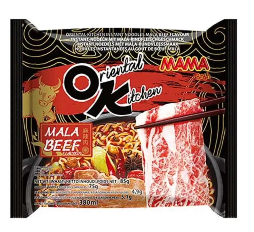 MAMA 方便面 麻辣牛肉味 85g | Mama OK Instant Noodles Mala Beef Flavor 85g