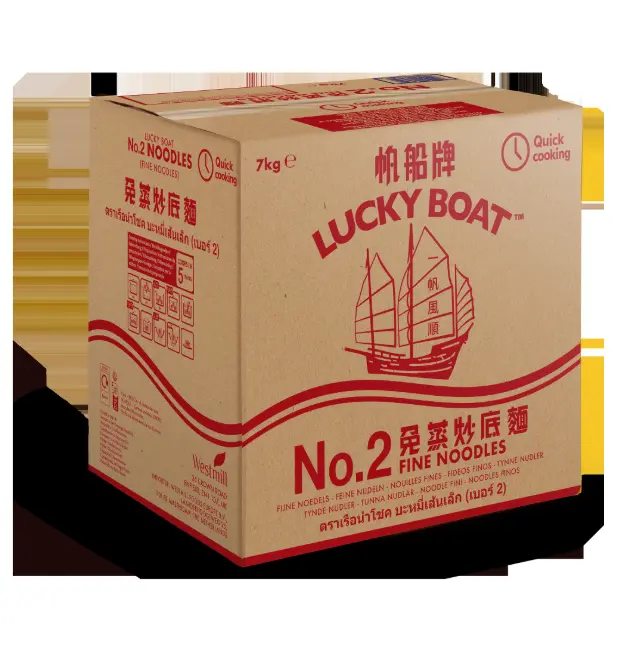 Lucky Boat No. 2 Hienot Pikakypsennysnuudelit 7 kg | 帆船 No.2 快熟面 7kg