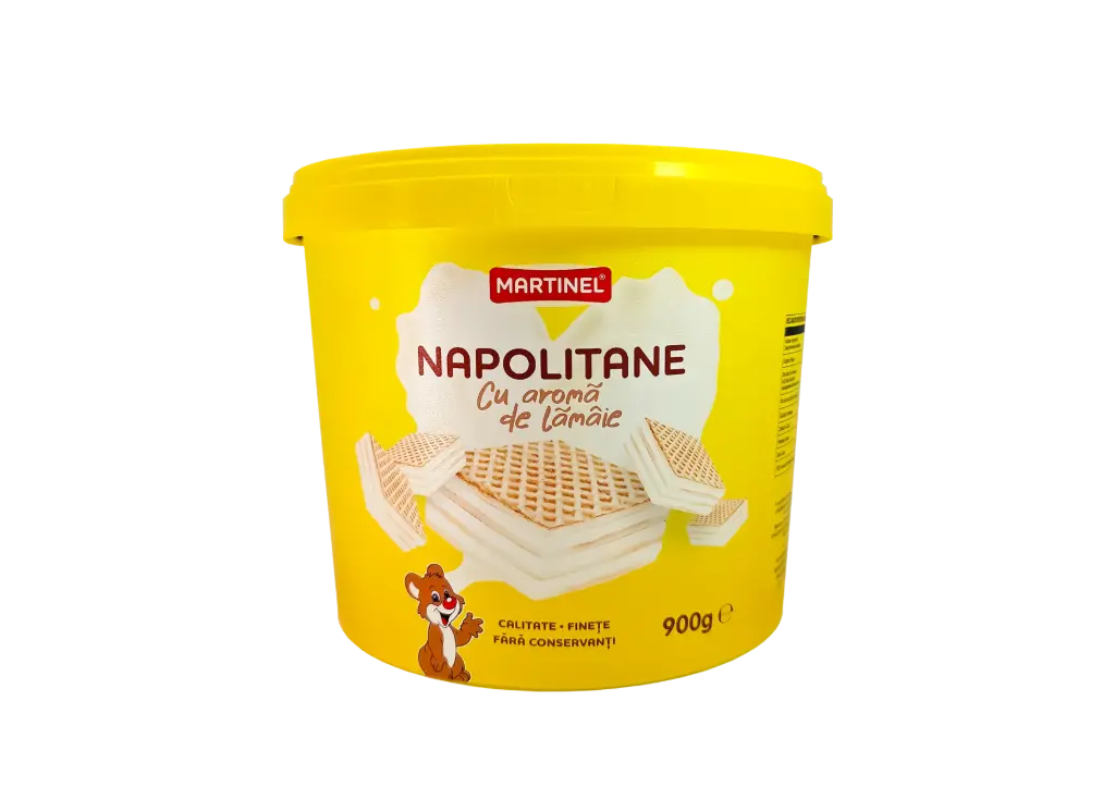 Martinel Napolitane Wafer Lemon Flavor 900g | Martinel 威化饼干 柠檬味 900g 