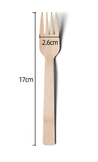 Disposable TablewareWooden Fork 16cm 50PCS/BAG | 一次性餐具 木叉 16cm 50PCS/包