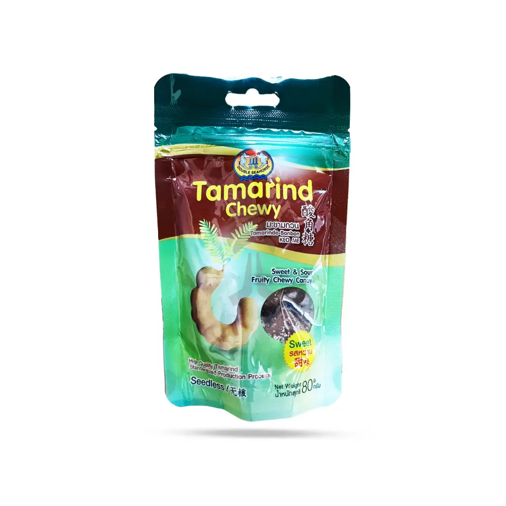 Double Seahorse 罗望子软糖 酸甜味 80g | Double Seahorse Tamarinde Chewy Candy Sweet Sour Flavor 80g