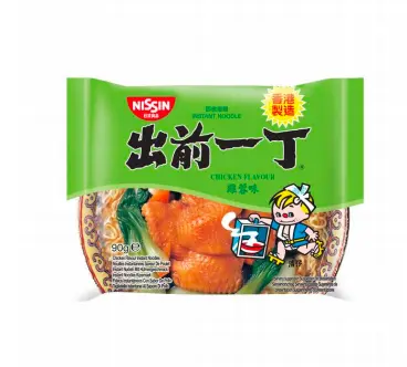 HK Nissin Demae Ramen Chicken Flavor 90g | 出前一丁 方便面 鸡蓉味 90g