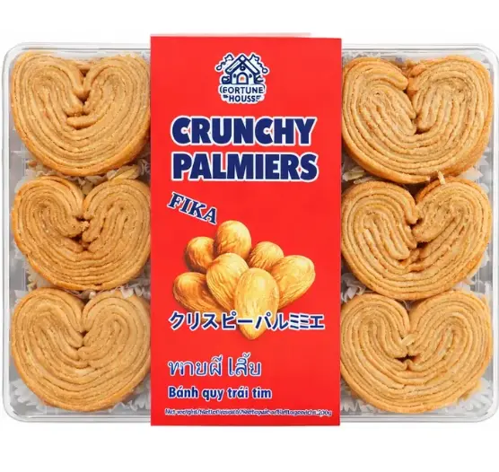 Fortune House Crunchy Palmiers Original Flavor 200g | Fortune House 酥脆蝴蝶酥 原味 200g
