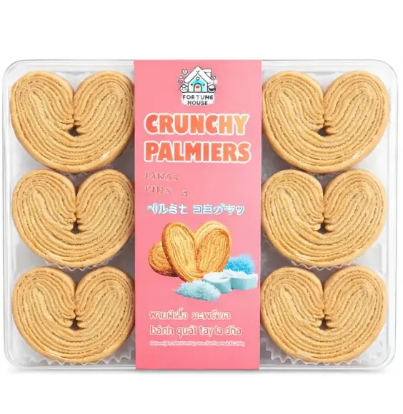 Fortune House 酥脆蝴蝶酥 椰子味 200g | Fortune House Crunchy Palmiers Coconut Flavor 200g