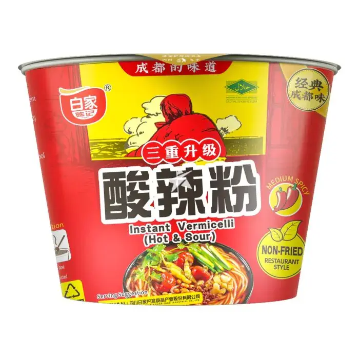  白家陈记酸辣粉碗装 108g | Baijia Instant Sweet Potato Vermicelli - Hot & Sour Flavour (Bowl) 108g