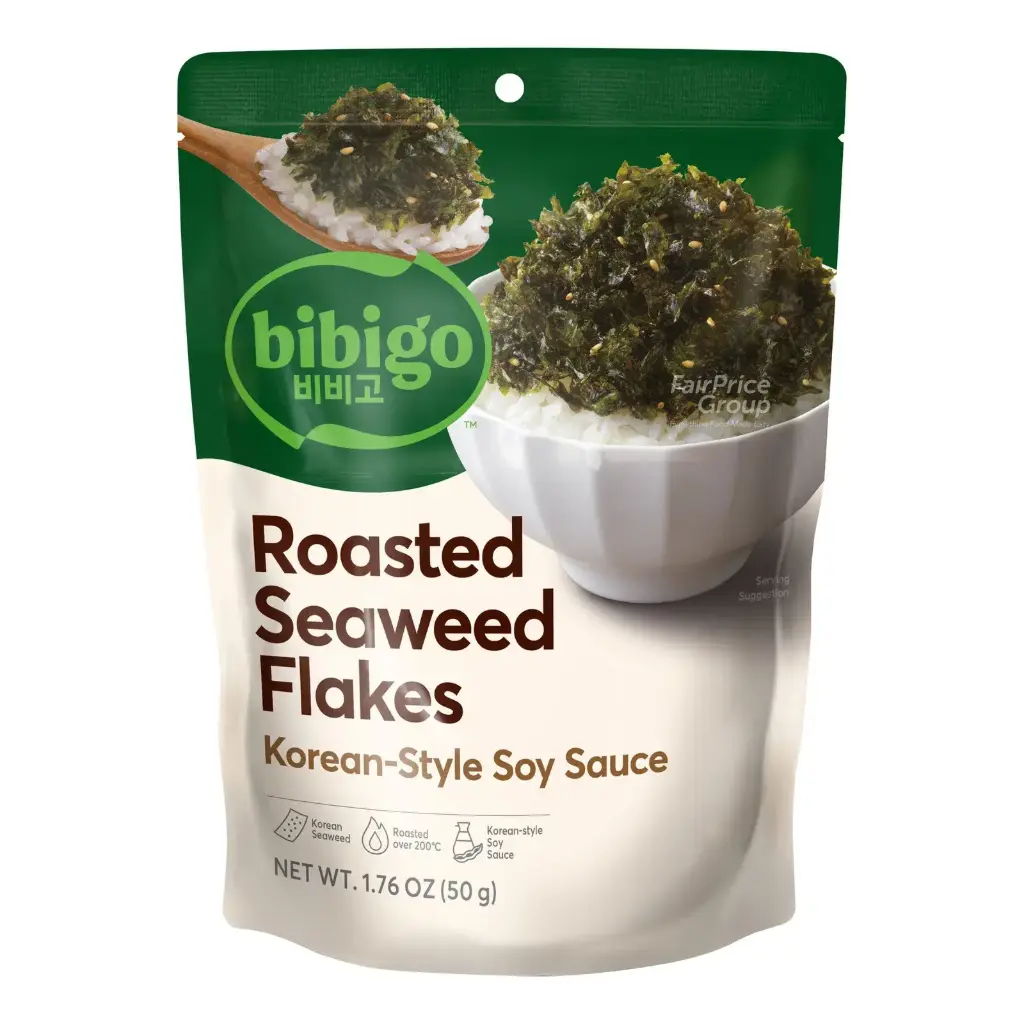 必品阁 海苔碎 50克 | BIBIGO Roasted Seaweed Flakes with Korean-Style Soy Sauce 50 g 