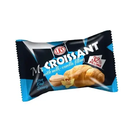 LKS MR.Croissant Milk & Vanilla Cream-Filled Croissant 45g | LKS MR.Croissant 香草奶油夹心羊角面包 45g