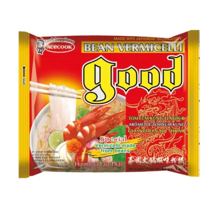 ACECOOK GOOD 绿豆粉丝 冬阴功味 62g | ACECOOK GOOD Bean Vermicelli Tom Yam Flavor 62g