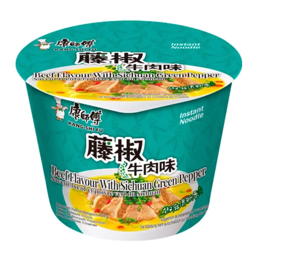 康师傅 藤椒牛肉面 碗装 108g | Mr.kon Instant Noodle-Artificial Rattan Pepper Beef Flavor Bowl 108g