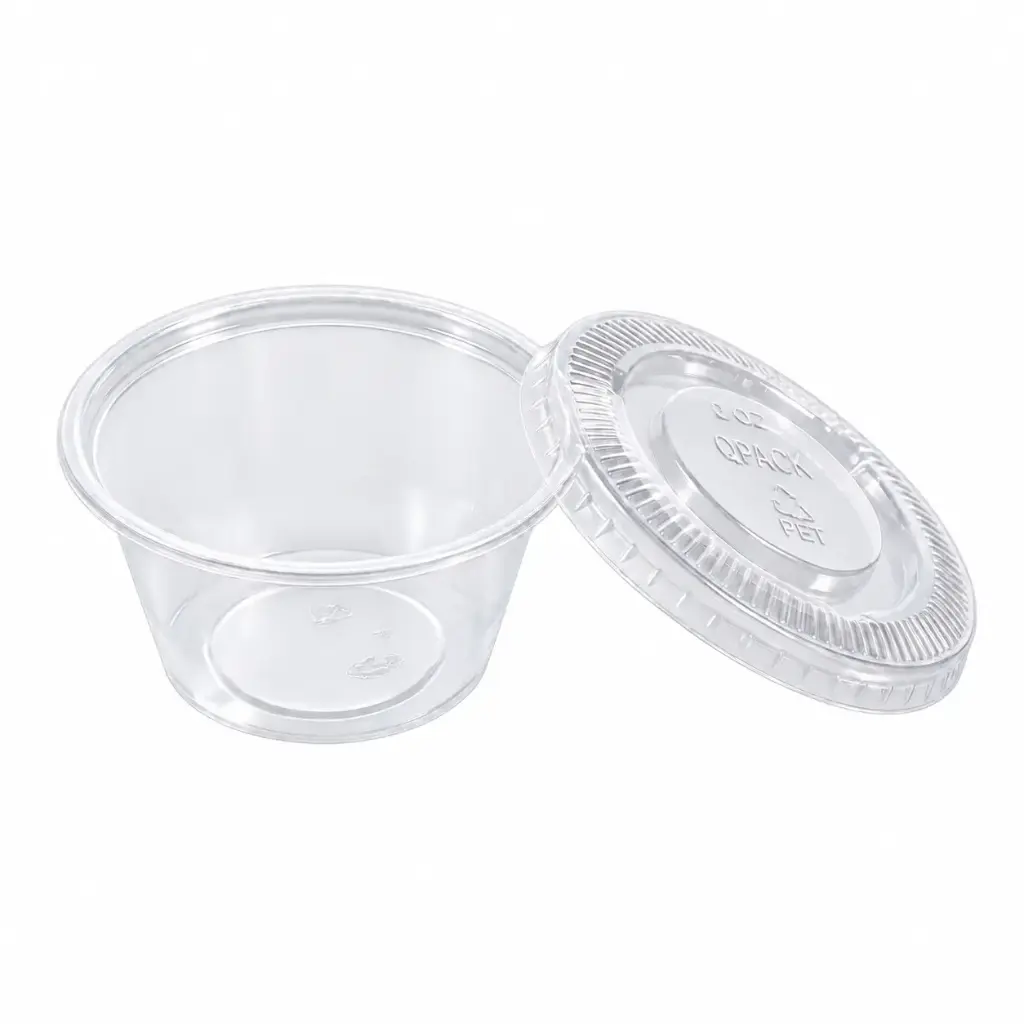 2oz Soy Sauce Take Away Box1000sets/CTN |2oz 辣椒油 酱油醋外卖盒1000套/CTN 底盖分开