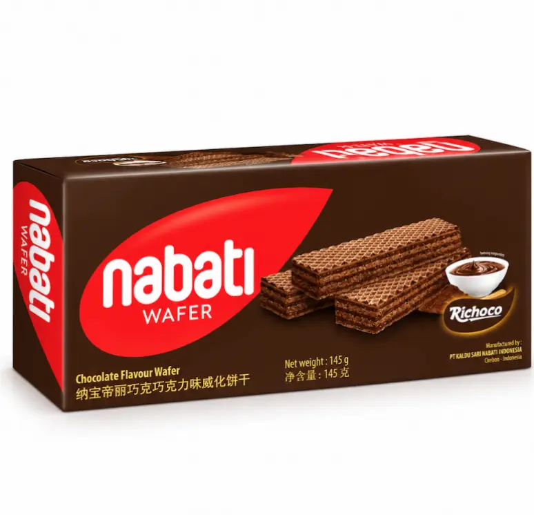 NABATI Richeese Vohvelikeksit, suklaan maku 145g | 威化饼干 巧克力味 145g