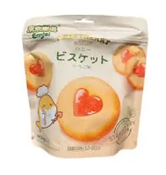 ENNJOI Mansikanmakuiset Sweetheart-keksit 88g | 流心饼干 草莓味 88g