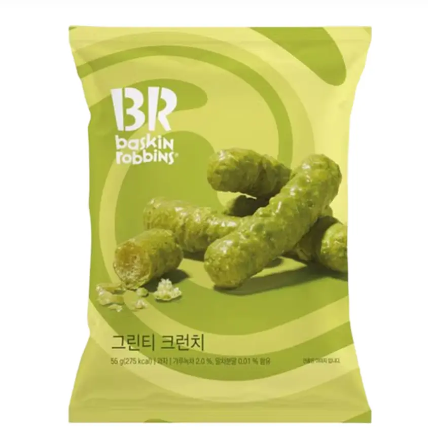 Baskin Robbins Crispy Strips Green Tea Flavor 55g | Baskin Robbins 脆条 绿茶味 55g