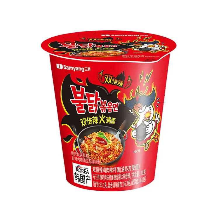 KR Samyang Hot Chicken Flavour Ramen 2x Spicy Cup | 韩国 三养 火鸡面 杯面（双倍辣味）70g 