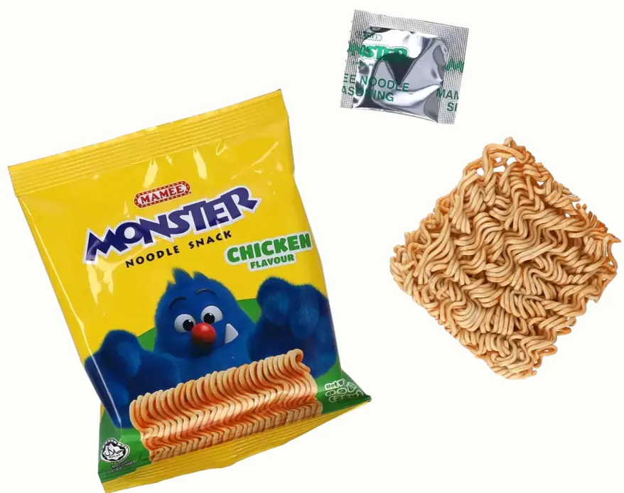 MAMEE Monster 干脆面 鸡肉味 25g | MAMEE Monster Noodle Snack Chicken Flavor 25g