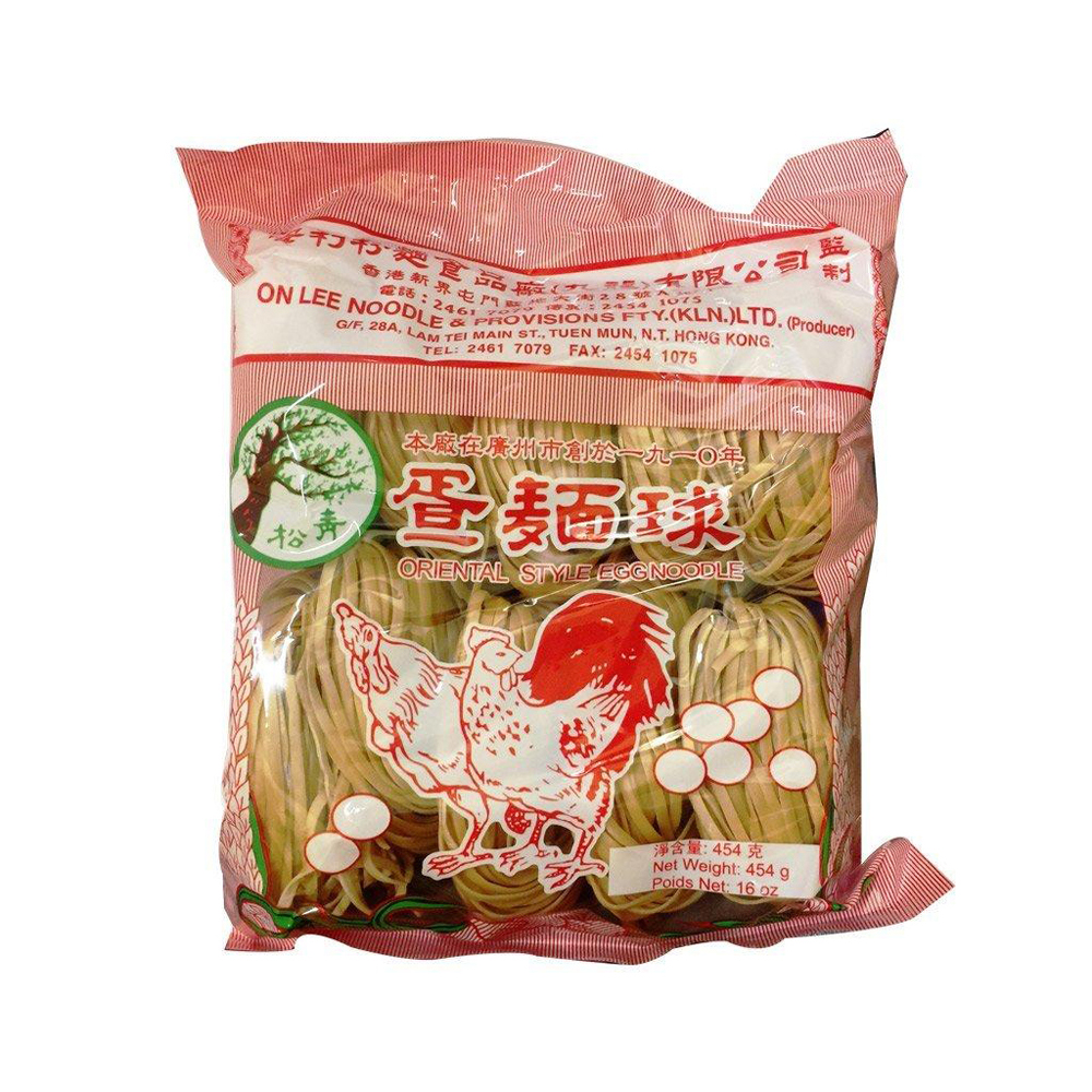 青松 粗蛋面球 454g | OL Oriental Style Egg Noodle (Thick) 454g
